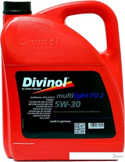 Моторное масло Divinol Multilight FO 2 5W-30 5л