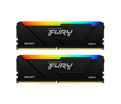   Kingston 16GB DDR4 3733MHz DIMM FURY Beast Black RGB XMP KF437C19BB2AK2/16 kit 2x