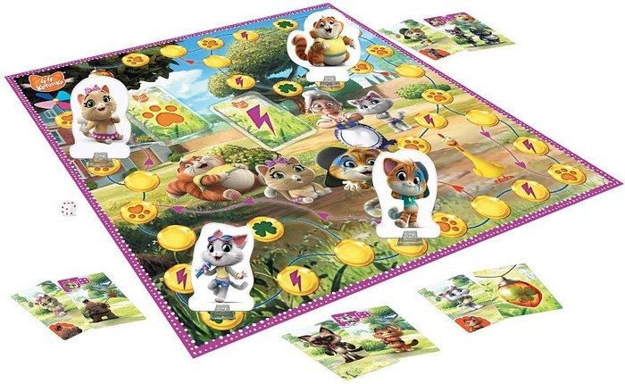 Детская настольная игра Звезда 44 котенка. Счастливый клевер
