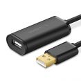 Кабель Ugreen US121 10321 USB Type-A - USB Type-A (10 м, черный)