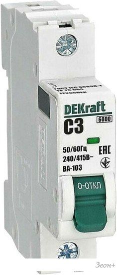 Выключатель автоматический Schneider Electric DEKraft 12266DEK