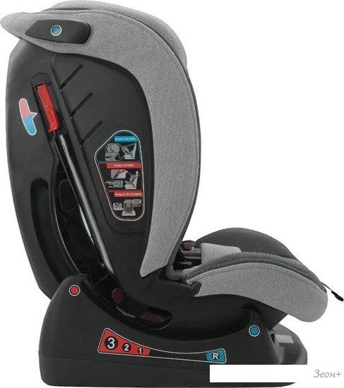 Детское автокресло Indigo Reflex Y913 (светло-серый/серый)