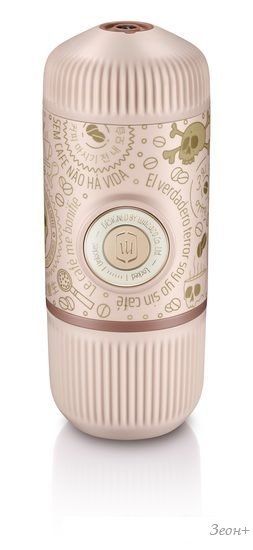 Ручная кофеварка WACACO Nanopresso Dark Soul Pink + Case