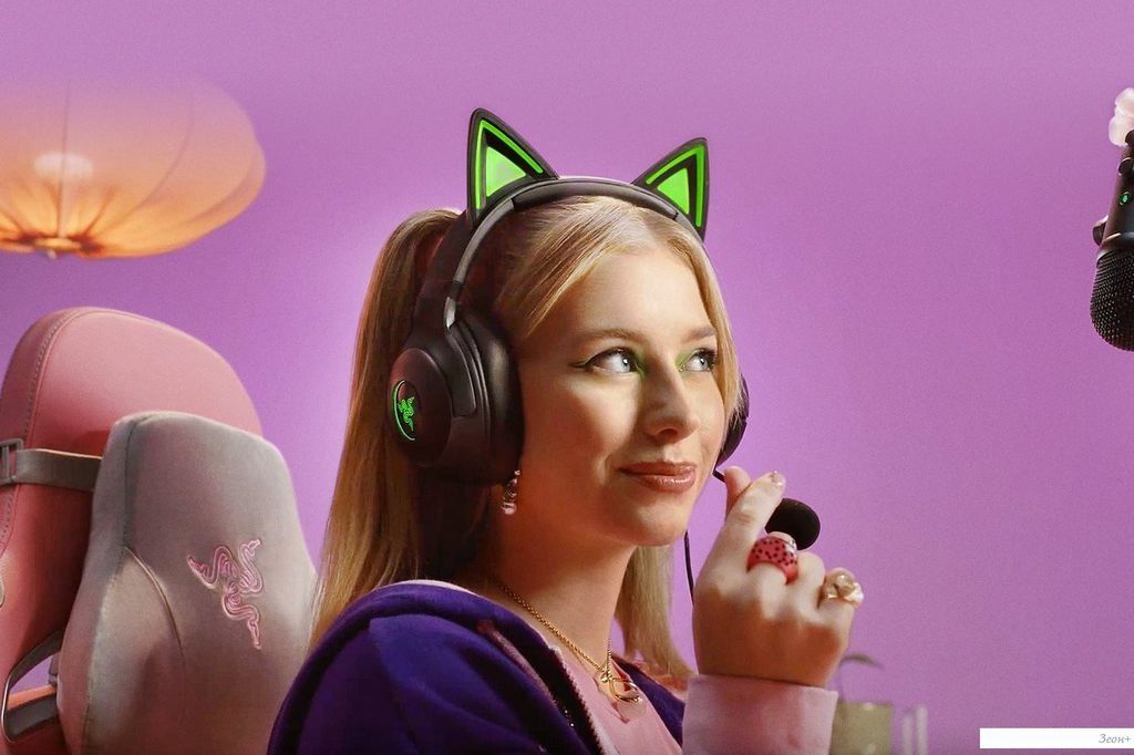 Наушники Razer Kraken Kitty V2 (черный)