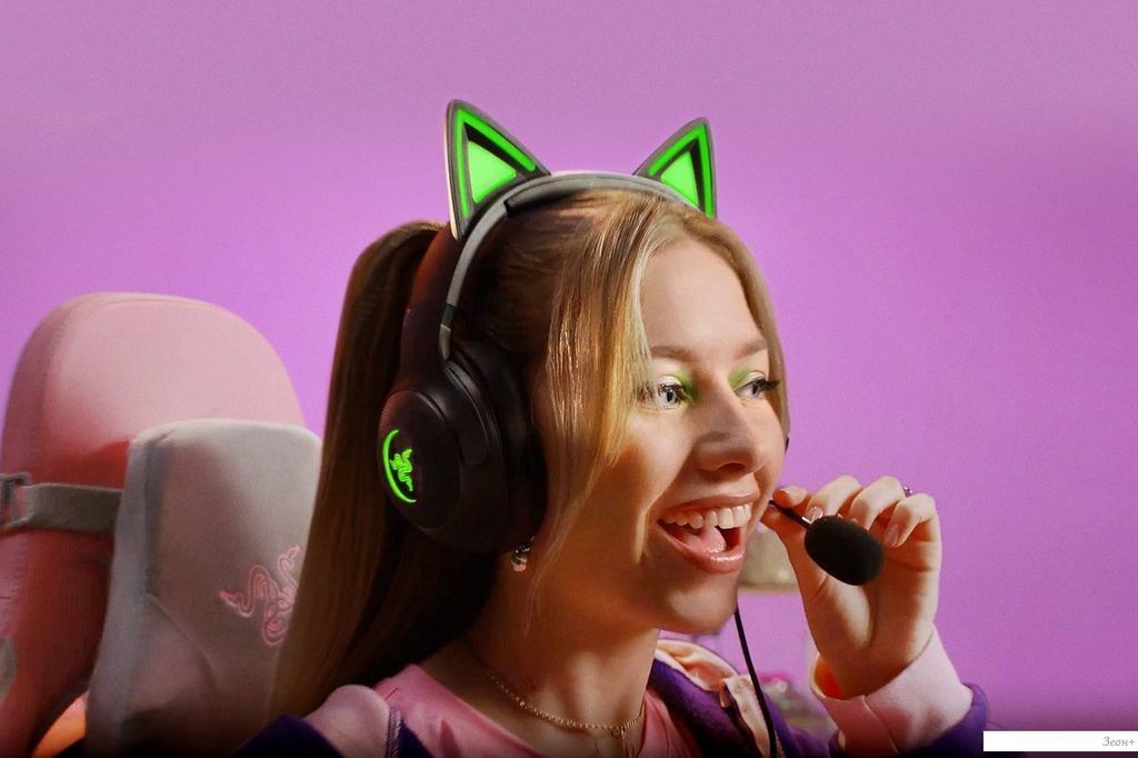 Наушники Razer Kraken Kitty V2 (черный)