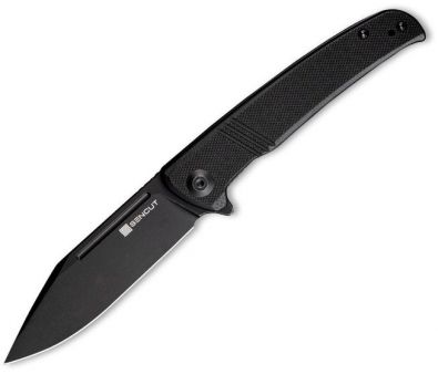  Sencut Brazoria D2 Steel Black Stonewashed Handle G10 SA12A