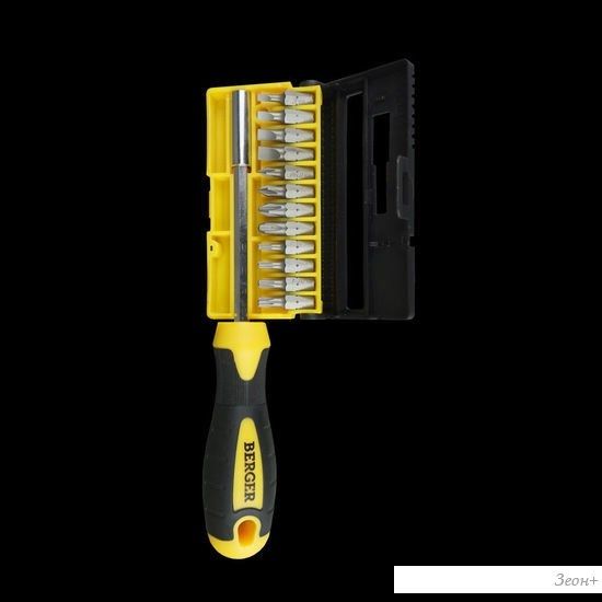 Набор отвертка с битами Berger BG1072 (13 предметов)