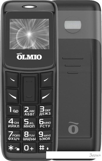 Мобильный телефон Olmio A02 (черный)
