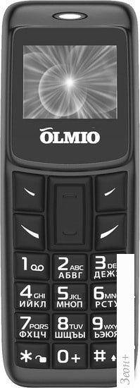 Мобильный телефон Olmio A02 (черный)