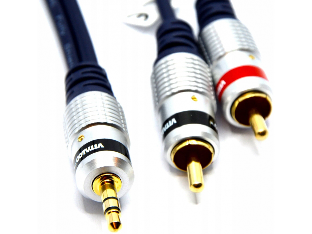 Кабель Rexant 3.5mm Stereo Plug - 2RCA Plug 3m 17-4224