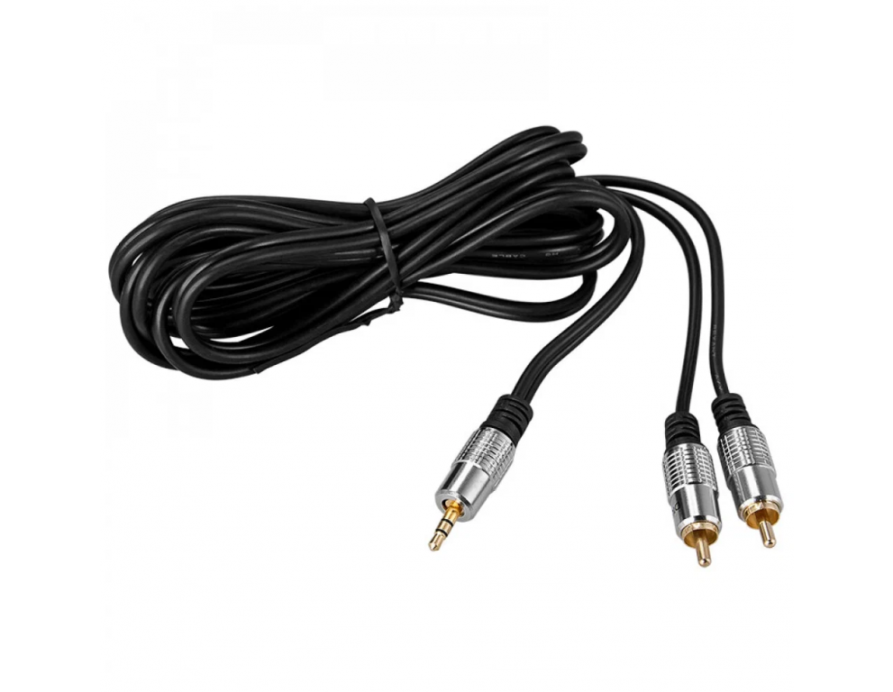 Кабель Rexant 3.5mm Stereo Plug - 2RCA Plug 3m 17-4224