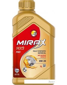   Mirax MX9 0W-20 5 SN Plus 1