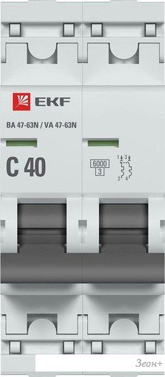 Выключатель автоматический EKF PROxima ВА 47-63N M636240C