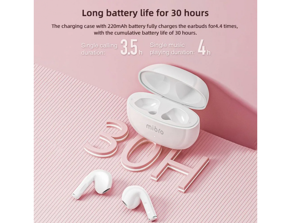 Беспроводные наушники Mibro Earbuds 4 XPEJ009 (черный)