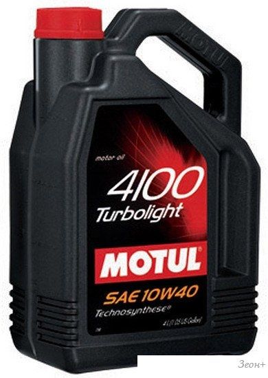 Моторное масло Motul 4100 Turbolight 10W40 5л