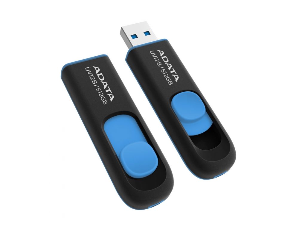 USB Flash ADATA AUV128 512GB (черный/синий) AUV128-512G-RBE