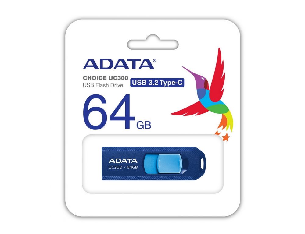 USB Flash ADATA UC300 64GB USB 3.2 Gen1 ACHO-UC300-64G-RNB/BU