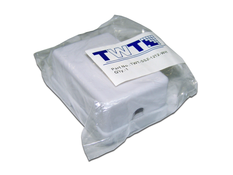 Розетка TWT настенная 2хRJ-12 белая TWT-SS2-1212-WH под болт