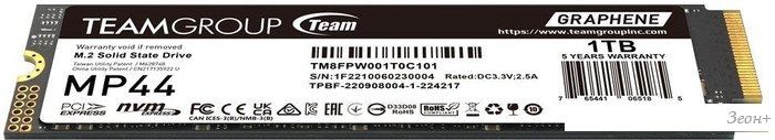 SSD Team MP44 1TB TM8FPW001T0C101