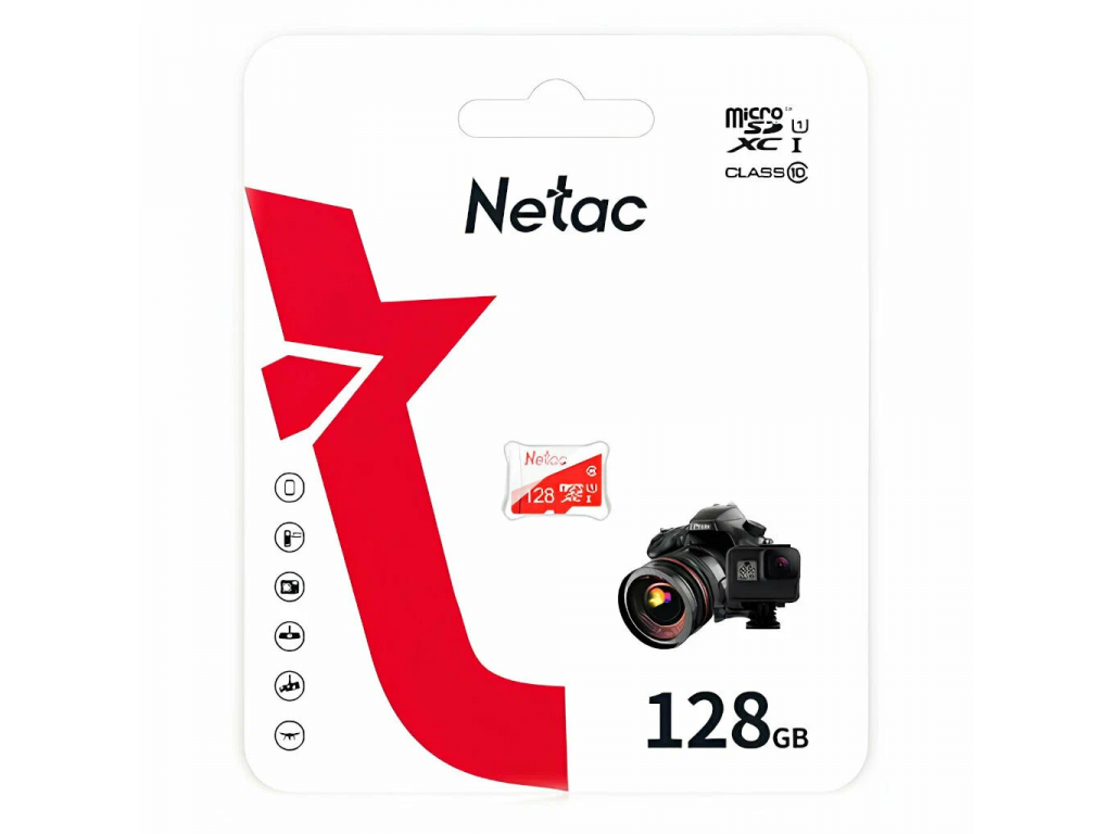 Карта памяти Netac microSDHC P500 ECO 128 Gb NT02P500ECO-128G-S