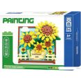 Конструктор Zhe Gao Painting DZ1013 Счастливые Подсолнухи