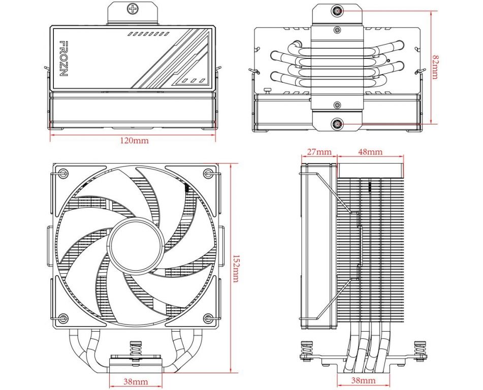 Кулер для процессора ID-Cooling Frozn A410 ARGB White