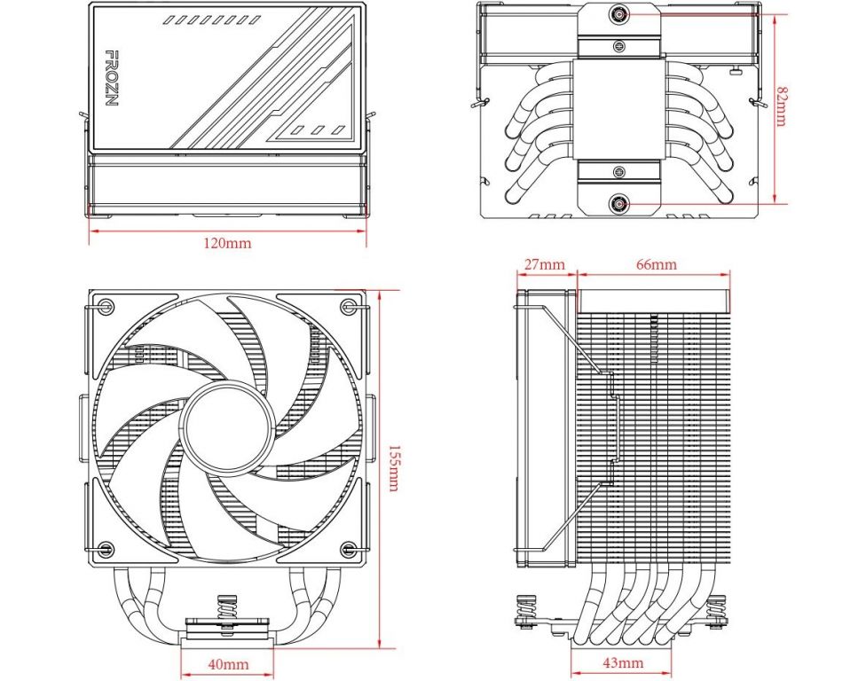 Кулер для процессора ID-Cooling Frozn A610 ARGB