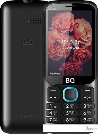Мобильный телефон BQ-Mobile BQ-3590 Step XXL+ (черный/голубой)
