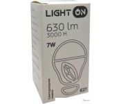   Light On LED-M G45 7W 3000K E27