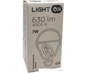   Light On LED-M G45 7W 4000K E14