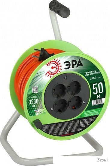 Удлинитель ЭРА RP-4-2x1.5-50m