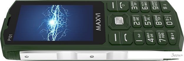 Кнопочный телефон Maxvi P101 (зеленый)