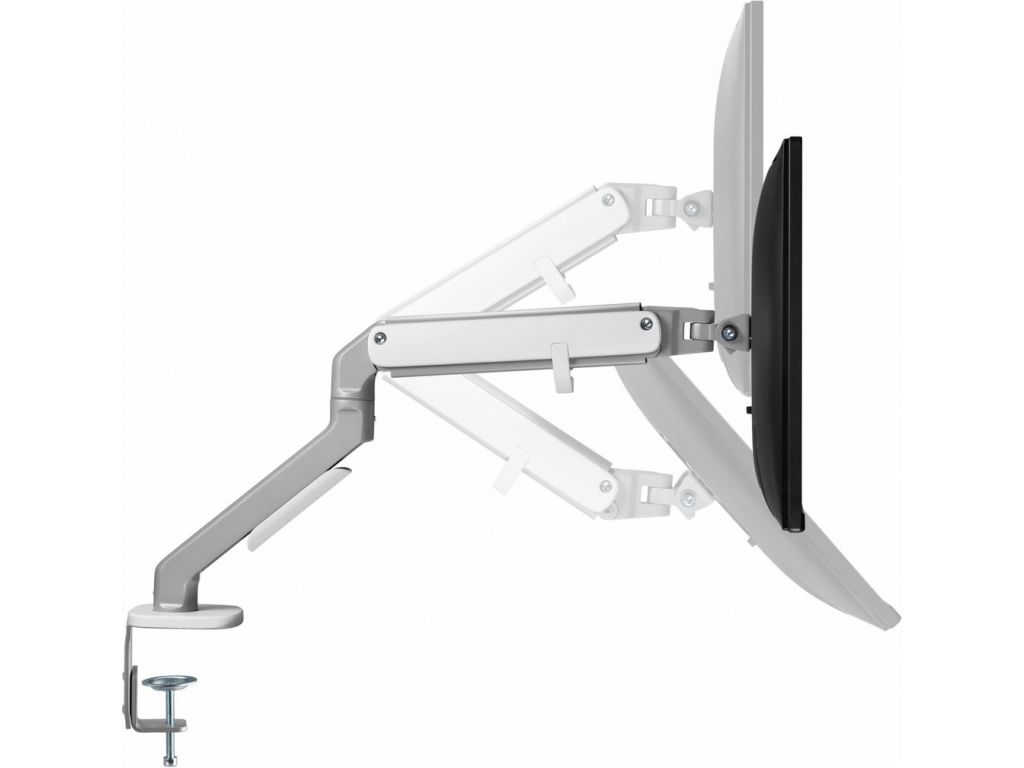 Кронштейн для мониторов Ultramounts UM734SIL серый/серебристый 17"-27" макс.7кг крепление к столешнице поворот и наклон