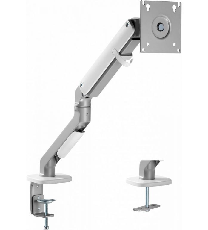 Кронштейн для мониторов Ultramounts UM734SIL серый/серебристый 17"-27" макс.7кг крепление к столешнице поворот и наклон