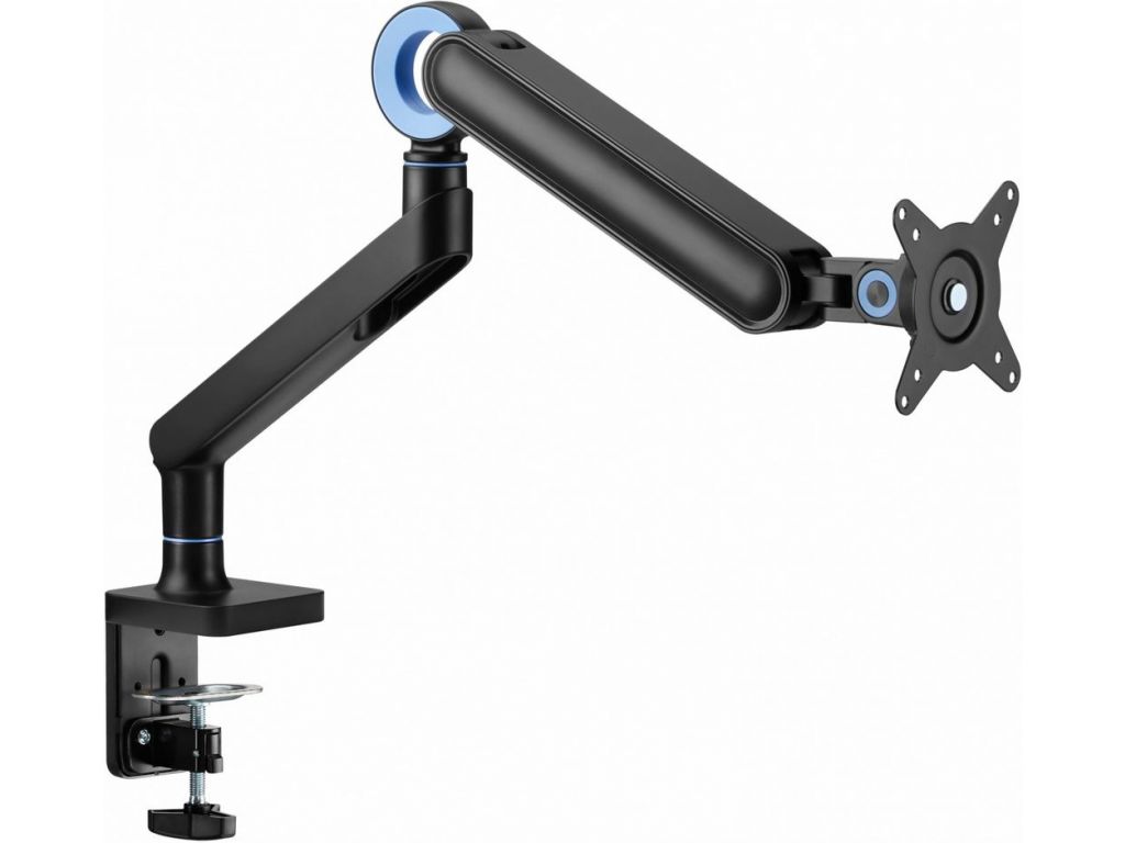 Кронштейн для мониторов Ultramounts UM719B черный 17"-35" макс.10.5кг крепление к столешнице поворот и наклон