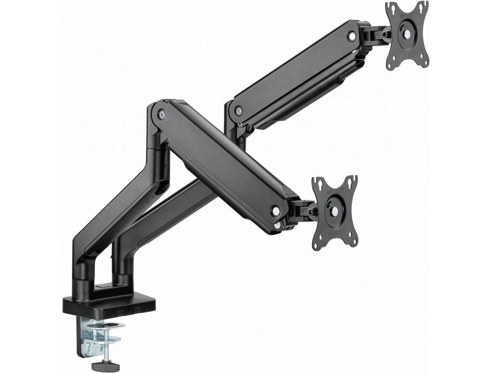 Кронштейн для мониторов Ultramounts UM731 черный 17"-35" макс.16кг крепление к столешнице поворот и наклон