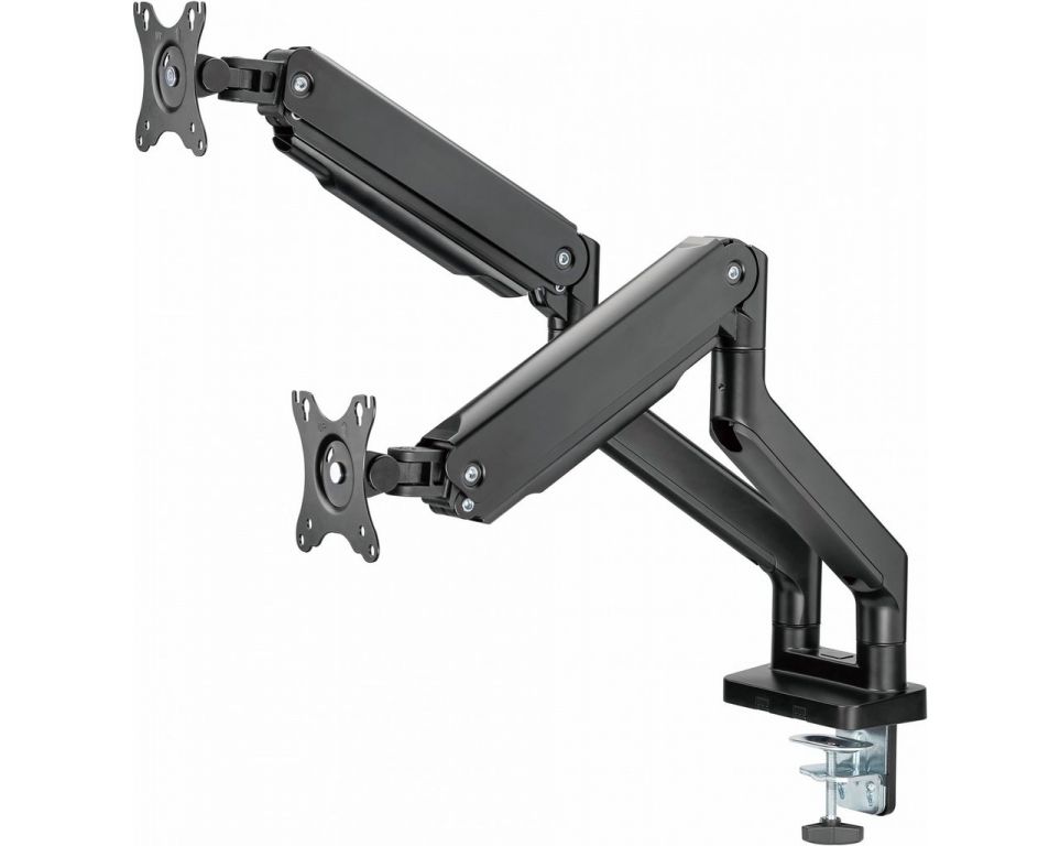 Кронштейн для мониторов Ultramounts UM731 черный 17"-35" макс.16кг крепление к столешнице поворот и наклон