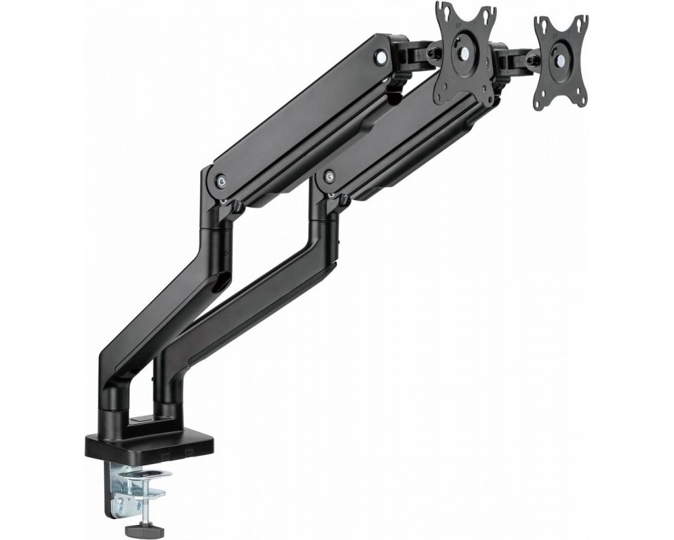 Кронштейн для мониторов Ultramounts UM731 черный 17"-35" макс.16кг крепление к столешнице поворот и наклон