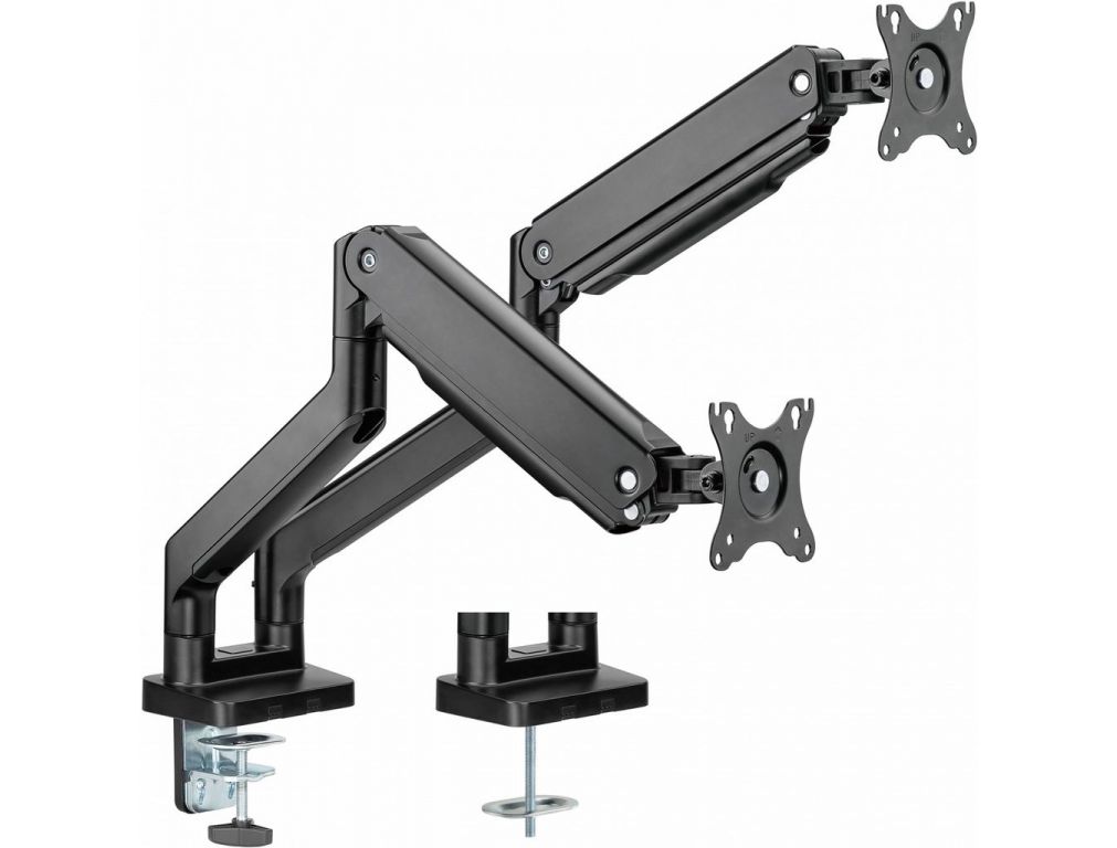 Кронштейн для мониторов Ultramounts UM731 черный 17"-35" макс.16кг крепление к столешнице поворот и наклон