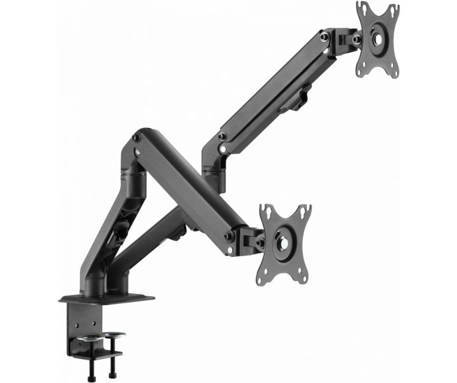 Кронштейн для мониторов Ultramounts UM729 черный 17"-27" макс.7кг крепление к столешнице поворот и наклон