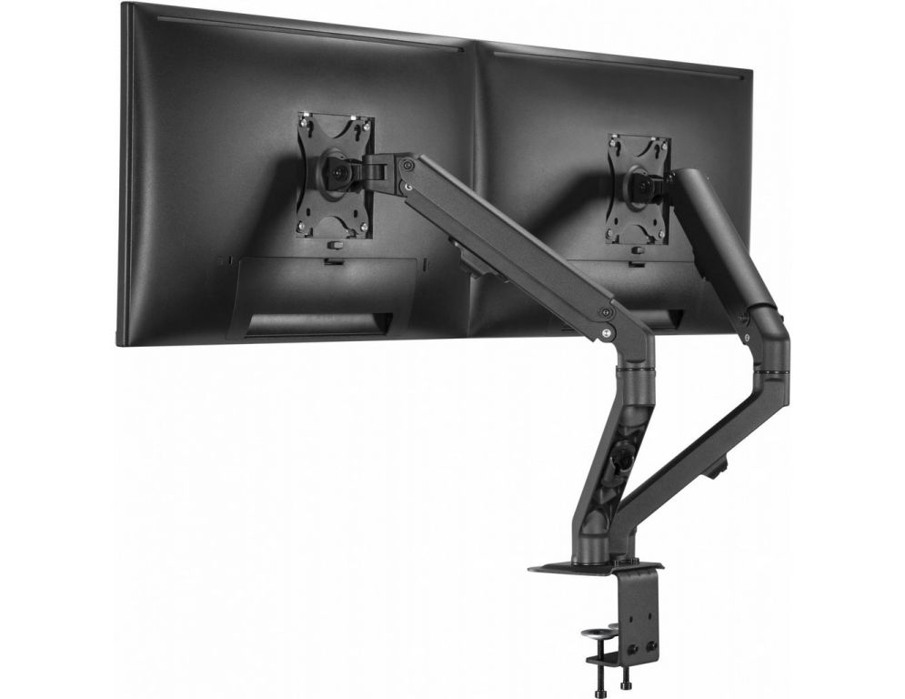 Кронштейн для мониторов Ultramounts UM729 черный 17"-27" макс.7кг крепление к столешнице поворот и наклон