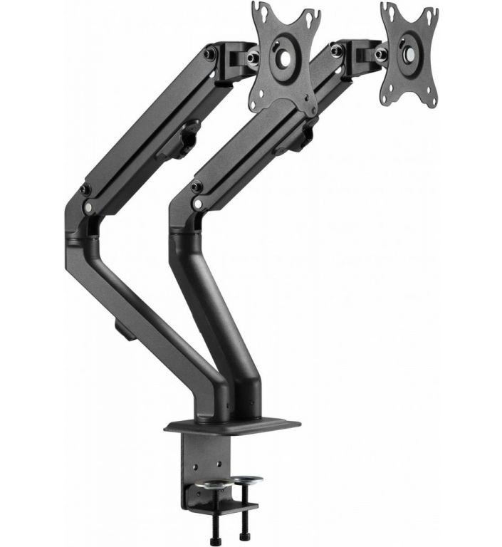 Кронштейн для мониторов Ultramounts UM729 черный 17"-27" макс.7кг крепление к столешнице поворот и наклон