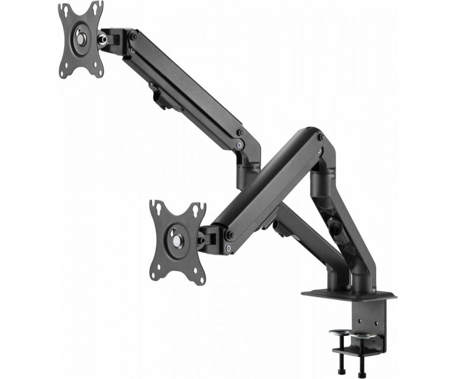 Кронштейн для мониторов Ultramounts UM729 черный 17"-27" макс.7кг крепление к столешнице поворот и наклон
