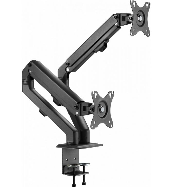 Кронштейн для мониторов Ultramounts UM729 черный 17"-27" макс.7кг крепление к столешнице поворот и наклон