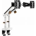Кронштейн для мониторов Ultramounts UM727W белый 17"-32" макс.9кг крепление к столешнице поворот и наклон