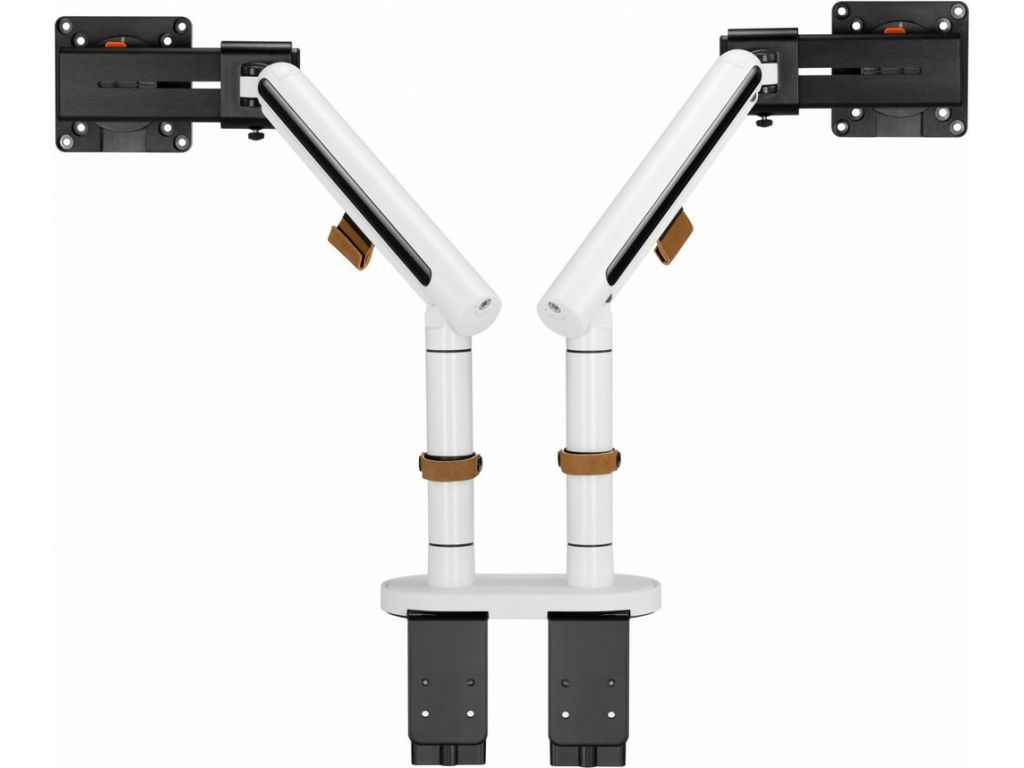 Кронштейн для мониторов Ultramounts UM727W белый 17"-32" макс.9кг крепление к столешнице поворот и наклон