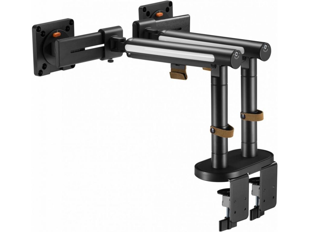 Кронштейн для мониторов Ultramounts UM727B черный 17"-32" макс.9кг крепление к столешнице поворот и наклон