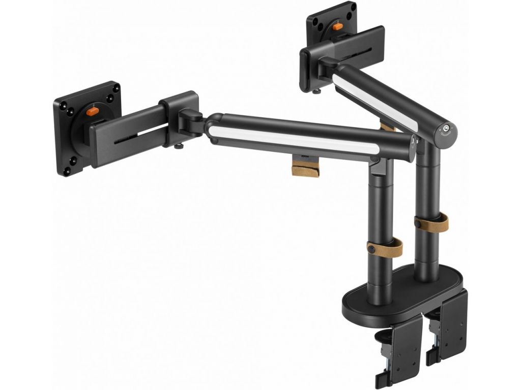 Кронштейн для мониторов Ultramounts UM727B черный 17"-32" макс.9кг крепление к столешнице поворот и наклон