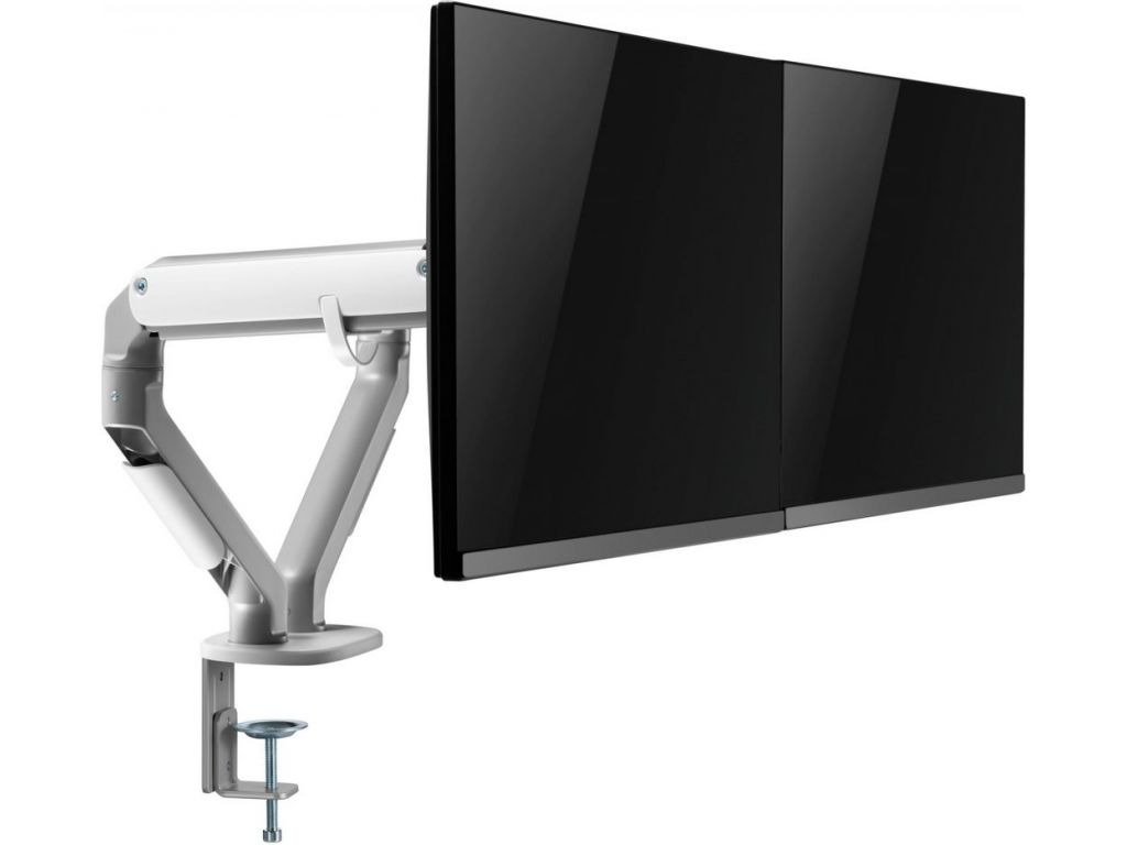 Кронштейн для мониторов Ultramounts UM735SIL серый/серебристый 17"-27" макс.7кг крепление к столешнице поворот и наклон