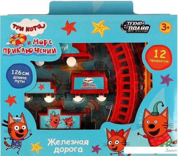 Набор железной дороги Технодрайв Три кота 2006B056-R7